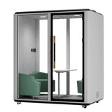 3-Person Portable Office Pod for Home – Modern Outdoor Work Cabin