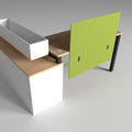 Acousic desk screen