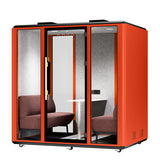 4-Person Soundproof Work Pod – Private Meeting Room for Focused Teamwork