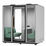 4-Person Soundproof Work Pod – Private Meeting Room for Focused Teamwork