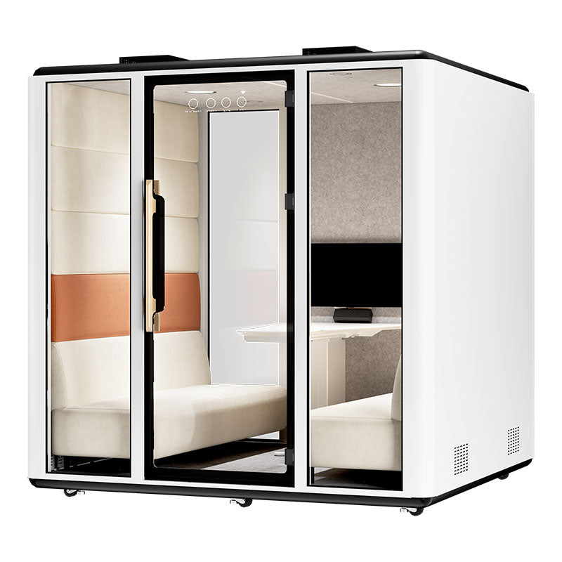 6-Person Acoustic Office Pod – Soundproof Conference Cabin for Team Meetings