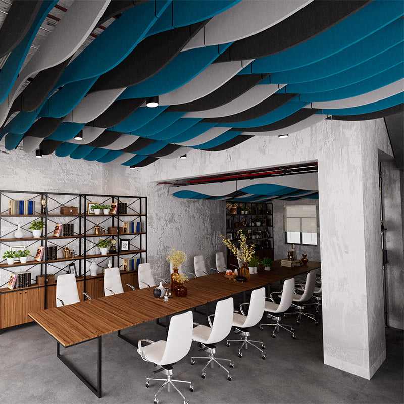 Wave-Shaped Ceiling Acoustic Panel