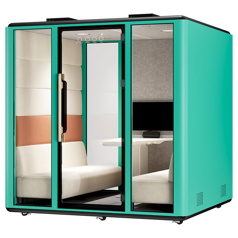 6-Person Acoustic Office Pod – Soundproof Conference Cabin for Team Meetings