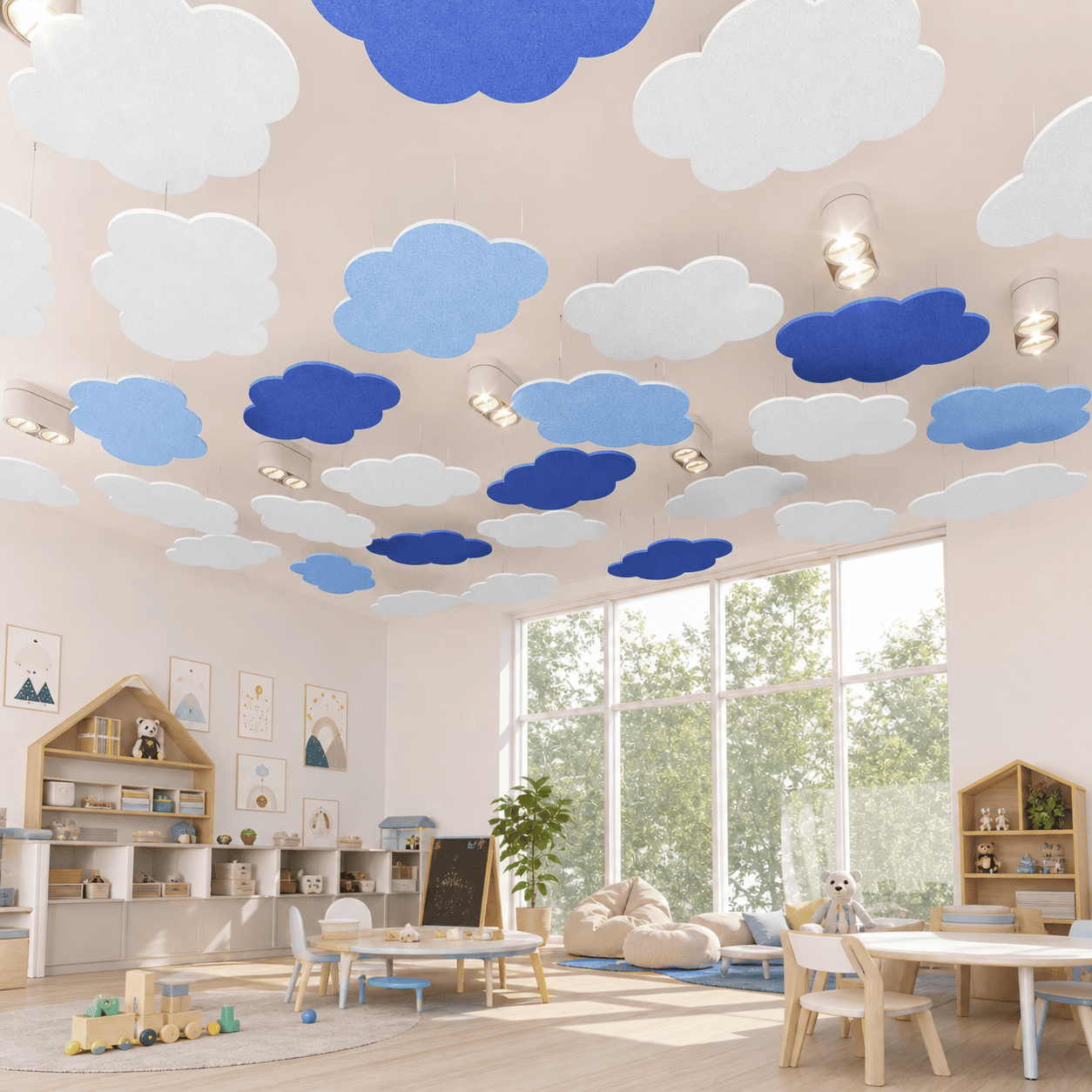 Acoustic Ceiling Panels for Office Sound Absorption and Noise Reduction