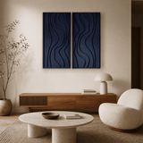 3D Wave Polyester Acoustic Wall Panel | Decorative Sound Absorbing Panel for Office, Studio, Meeting Room & Home
