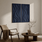 3D Wave Polyester Acoustic Wall Panel | Decorative Sound Absorbing Panel for Office, Studio, Meeting Room & Home