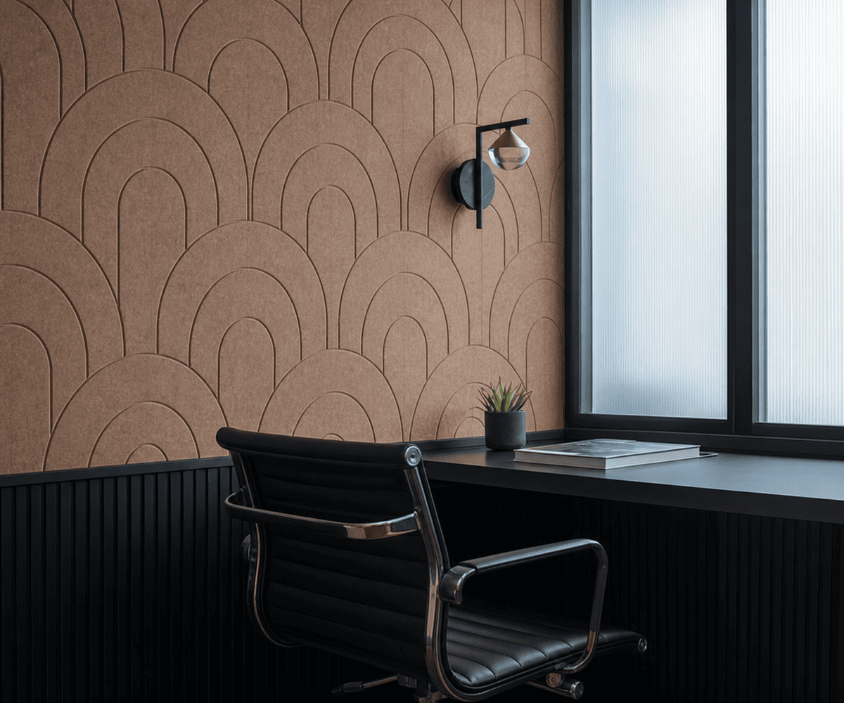 Felt acousitc wall panels