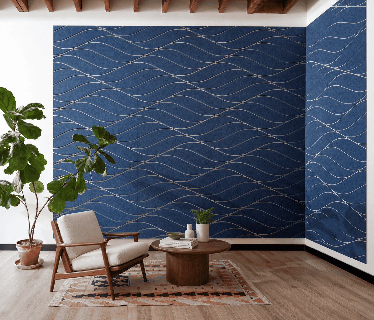 3D wave acoustic wall panels